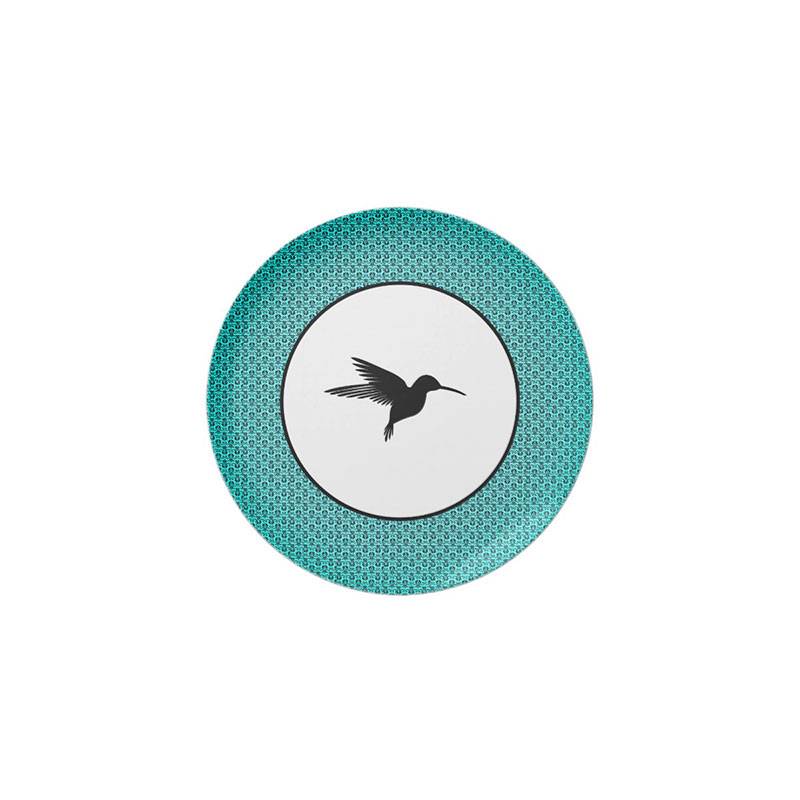 Plato colibri retro